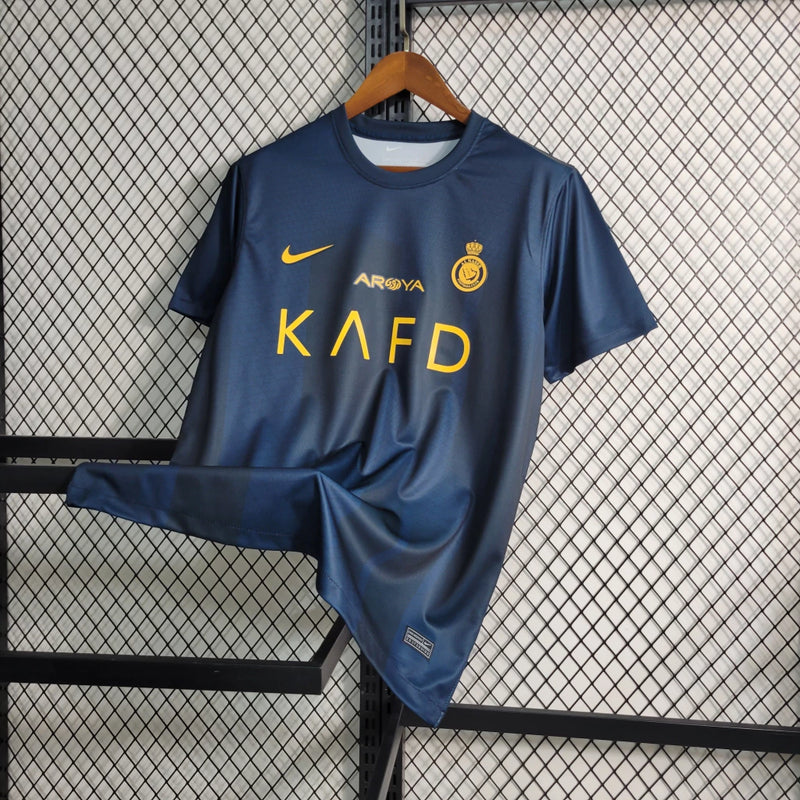 Nova Camisa Al-Nassr II 2023/2024 Torcedor NIKE - Azul Marinho - Torcedor [FRETE GRÁTIS]