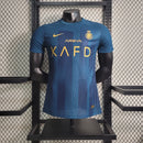 Nova Camisa Al-Nassr II 2023/2024 versão Jogador NIKE - Azul Marinho - [FRETE GRÁTIS]