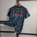 Camisa Manchester City III 2023/24 Torcedor - Preto e Azul