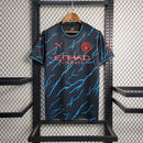 Camisa Manchester City III 2023/24 Torcedor - Preto e Azul