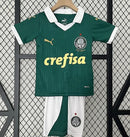 Kit Infantil Nova Camisa + Shorts do Palmeiras Verde e Branco- 2024/25