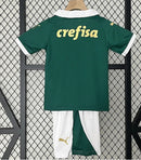 Kit Infantil Nova Camisa + Shorts do Palmeiras Verde e Branco- 2024/25