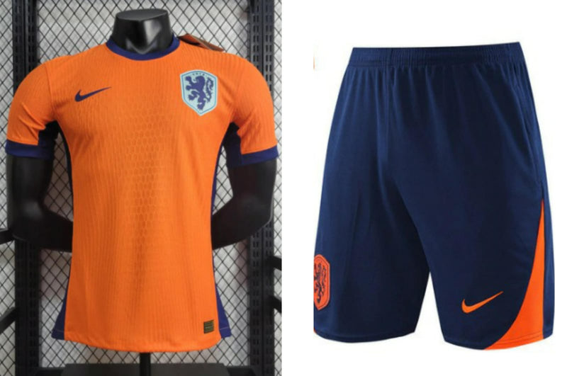 Conjunto Camisa e Shorts Holanda 2024/25 versão Jogador - [FRETE GRÁTIS]
