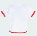 Kit Infantil Flamengo Branco Camisa + Shorts 2024/2025 (FRETE GRÁTIS)