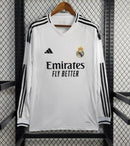 Nova Camisa 1 Manga Longa Real Madrid 2024/25 - [FRETE GRÁTIS]