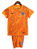 Kit Infantil Inglaterra Goleiro - 2024/2025 Laranja (FRETE GRÁTIS)