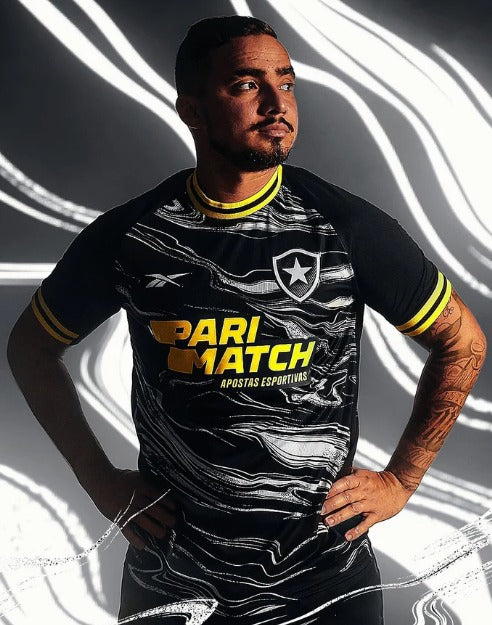 Nova Camisa 4 Botafogo Reebok 2024/25 Preta [FRETE GRÁTIS]