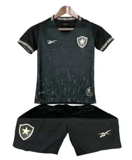 Novo Kit Infantil Camisa Botafogo + Shorts 24/25 Preto [FRETE GRÁTIS]