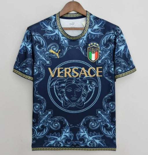 CAMISA ITÁLIA 2022-23 TORCEDOR MASCULINA AZUL [FRETE GRÁTIS]