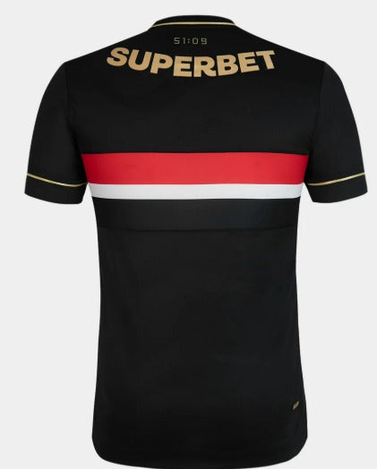 Nova Camisa São Paulo III 25/26 Comemorativa New Balance - Preto+Vermelho [FRETE GRÁTIS]