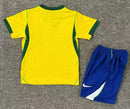 Novo Kit Infantil Brasil Camisa e Short 2026 (FRETE GRATIS)