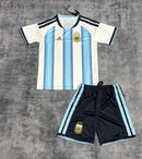 Kit Infantil Argentina 2026/27 - Copa do Mundo 26 (FRETE GRATIS)