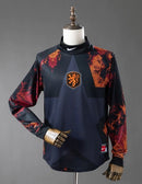 Nova Camisa Holanda 2026/27 Goleiro - Manga longa - Preta Laranja (FRETE GRÁTIS)