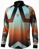 Nova Camisa França 2026/27 Goleiro - Manga longa - Laranja Preta (FRETE GRÁTIS)