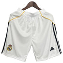 Novo Shorts Real Madrid I 25/26 - Branco [FRETE GRÁTIS]