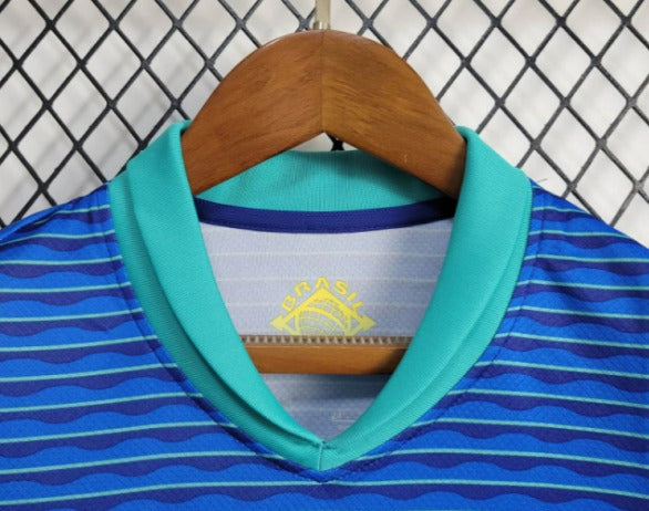Novo Kit Infantil Brasil Copa América Camisa e Short 2024