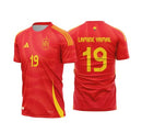 Camisa Espanha I 2024 Torcedor - Vermelho Eurocopa 2024 [FRETE GRÁTIS]