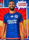 Nova Camisa Jogo 3 Bahia Com Patrocínio 2024 Azul [FRETE GRÁTIS]