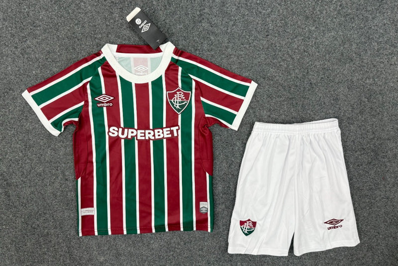 Kit Infantil Nova Camisa + Shorts do Fluminense - 2025/26