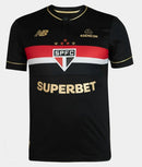 Nova Camisa São Paulo III 25/26 Comemorativa New Balance - Preto+Vermelho [FRETE GRÁTIS]