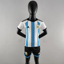 Camisa Infantil Argentina 2022 Copa Do Mundo - [FRETE GRÁTIS]