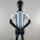 Camisa Infantil Argentina 2022 Copa Do Mundo - [FRETE GRÁTIS]